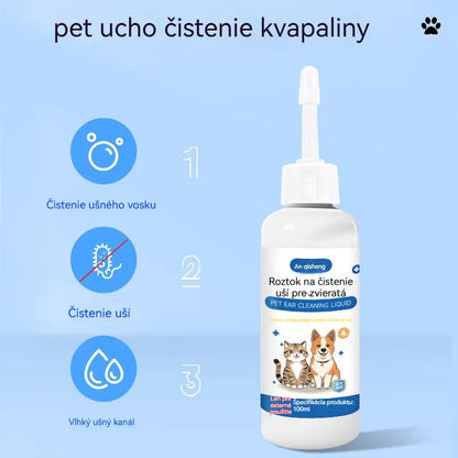 🐶🐱 Čistič uší ke zmírnění svědění uší u psů a koček.