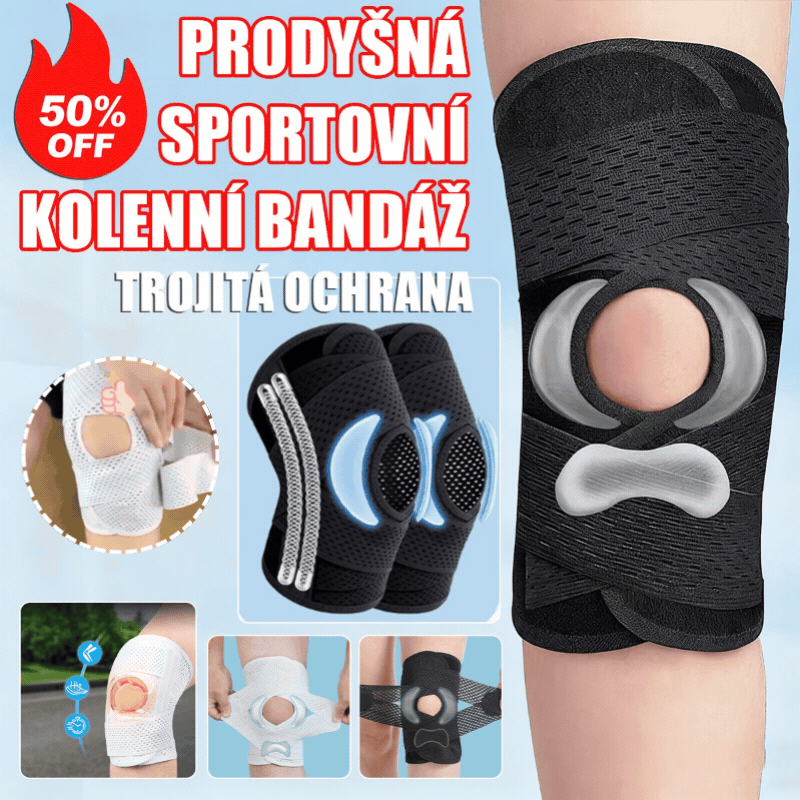 🦵M-3XL🔥【Kup 1 a získej 1 zdarma】Dvojité pružinové chrániče kolen, vhodné pro běh, cyklistiku, hraní míče a jiné sporty