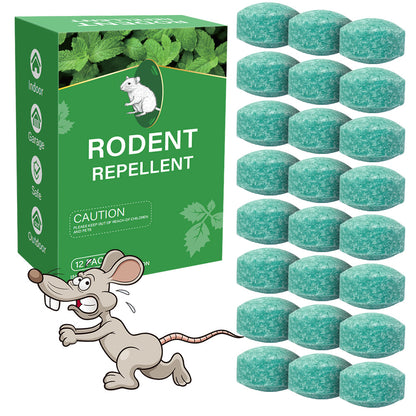 🌿✨ Přírodní repelentní kuličky proti krysám – repelent s mátou peprnou a citronovým olejem (12 kuliček)