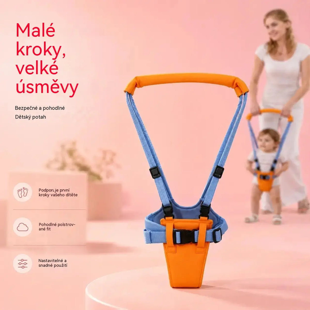 👶🚶Nastavitelné nosítko na chůzi s odnímatelnou opěrkou kyčlí