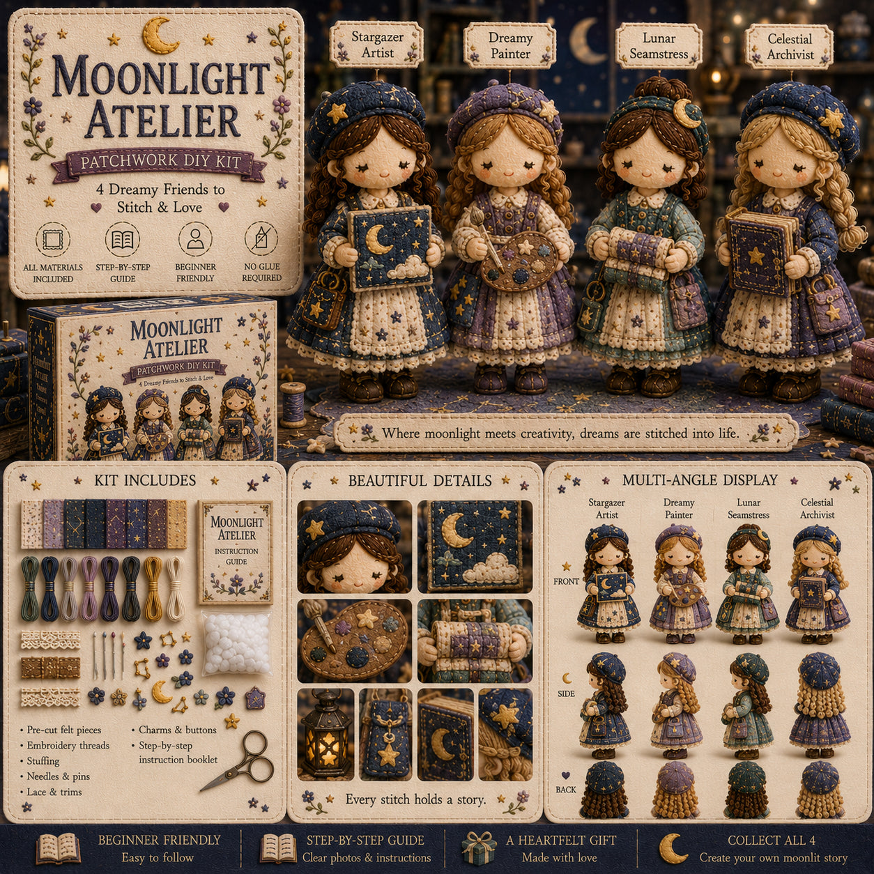🎁Poslední den: Využijte slevu 49 %! 🧵 Miniaturní patchworková sada ze série Miniature World.