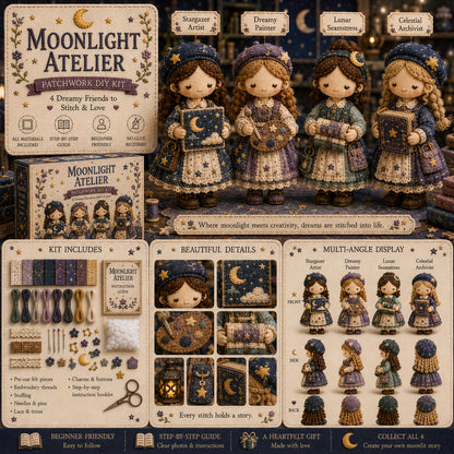 🎁Poslední den: Využijte slevu 49 %! 🧵 Miniaturní patchworková sada ze série Miniature World.
