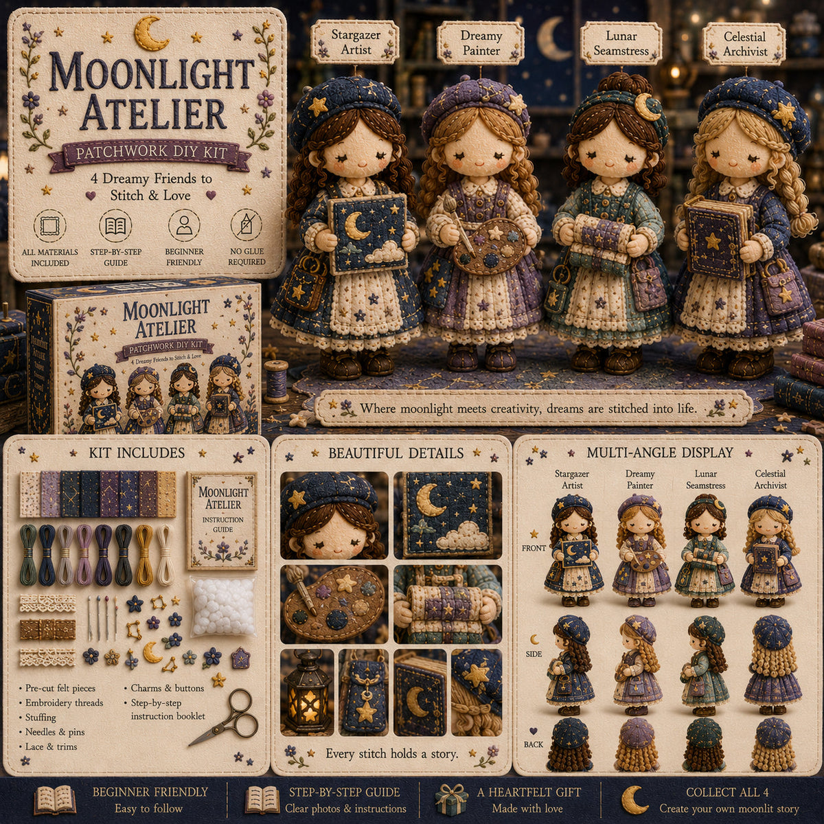🎁Poslední den: Využijte slevu 49 %! 🧵 Miniaturní patchworková sada ze série Miniature World.