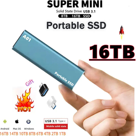 Malý externí SSD disk   8TB