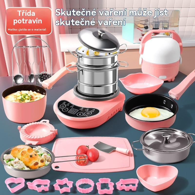 🔥 ZĽAVA 50%! 🎁 Skutočná detská minikuchynská súprava na varenie 🍳✨