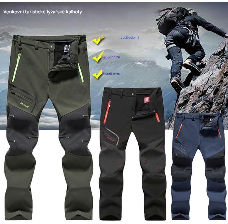🏃‍♂️【S–5XL】2025 Nové pánské outdoorové kalhoty na podzim a zimu - teplé, fleecové, nepromokavé a větruodolné