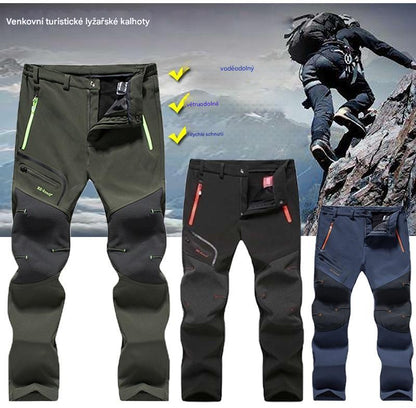 🏃‍♂️【S–5XL】2025 Nové pánské outdoorové kalhoty na podzim a zimu - teplé, fleecové, nepromokavé a větruodolné