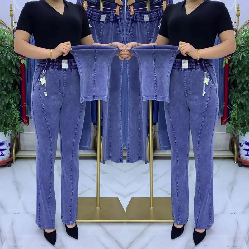 🏆【Kupte 1 a získejte 1 zdarma】👖【S-4XL】Dámské strečové džíny s vysokým pasem