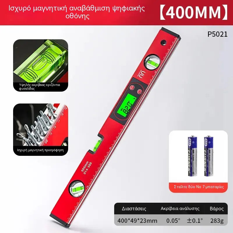 🔧📐 Multifunkční přesná magnetická vodováha s digitálním LCD displejem