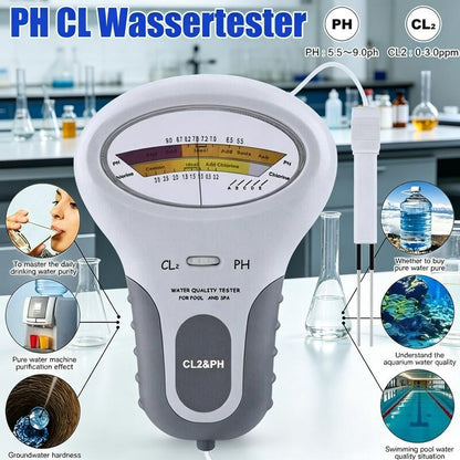 🔬🏊 SLEVA 50 %! Měřič pH a chloru do bazénů – Přesné měření hodnoty pH a obsahu chloru – Jednoduché, rychlé a spolehlivé 💧✨