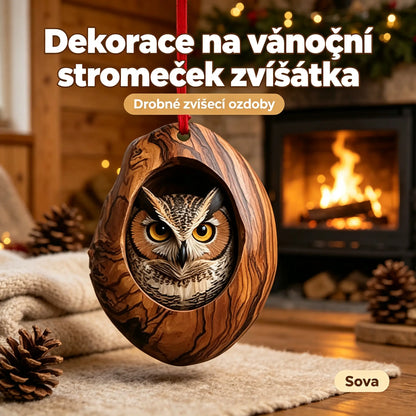【10 kusů】🎄Dekorace na vánoční stromeček zvířátka. drobné zvířecí ozdoby