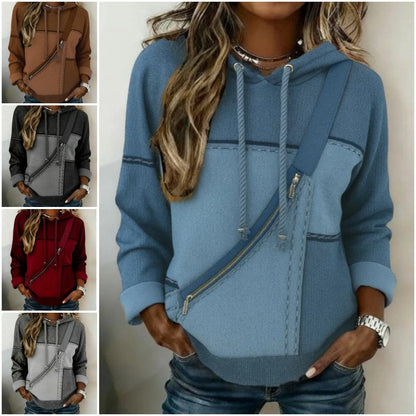 🔥🎀🎀【S-5XL】Dámská mikina s kapucí a dlouhým rukávem s potiskem