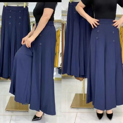 🔥【49% OFF】【Kúp 1 a 1 zadarmo】💖【M-5XL】 2026 jarní a letní dámská sukně s vysokým pasem a širokými nohami