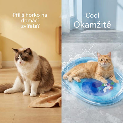 (60*78cm)📢📢40% SLEVA !! ⏰Nafukovací vodní pelíšek s chladicím systémem pro kočky