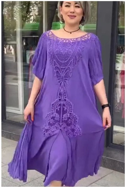 【S-5XL】nové šaty, plus size, pohodlné a volné Vynikající kvalita Perfektně padnou všem typům postav