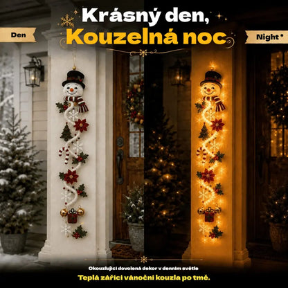 🎄🎃Poslední den! 🎅Užijte si 49% slevu na osvětlené vánoční dekorace na dveře!