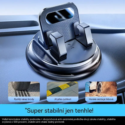 🎯 50% SLEVA NA VŠE! Otočný držák telefonu – bezpečné uchycení na palubní desku, vysoce přilnavá guma 🧭🔄 【Kvalita zaručena】