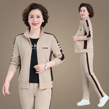 🔥Časově omezená speciální nabídka🔥【M-5XL】【Bunda + kalhoty】😍 Nový podzimní ležérní sportovní set, velká velikost