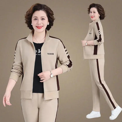 🔥Časově omezená speciální nabídka🔥【M-5XL】【Bunda + kalhoty】😍 Nový podzimní ležérní sportovní set, velká velikost