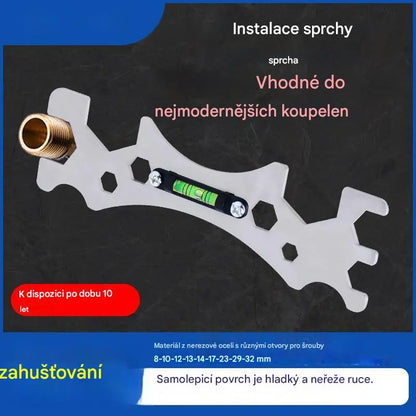 🔥【SLEVA 49 %】🔥【Koupit 1 a získat 1 zdarma】🔩Víceúčelový koupelnový klíč, nástroj pro instalaci sprchy