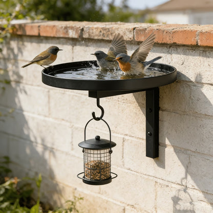 🐦💧 50% SLEVA! Nástěnná kovová napáječka pro ptáky – Odolná vůči povětrnostním vlivům snadno čistitelná a ideální pro zahradu balkon a terasu 🌿