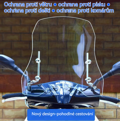💥💥🏍️【2,0MM tloušťka 37/45/50CM výška】 nové čelní sklo na motocykl elektrické vozidlo univerzální čelní sklo