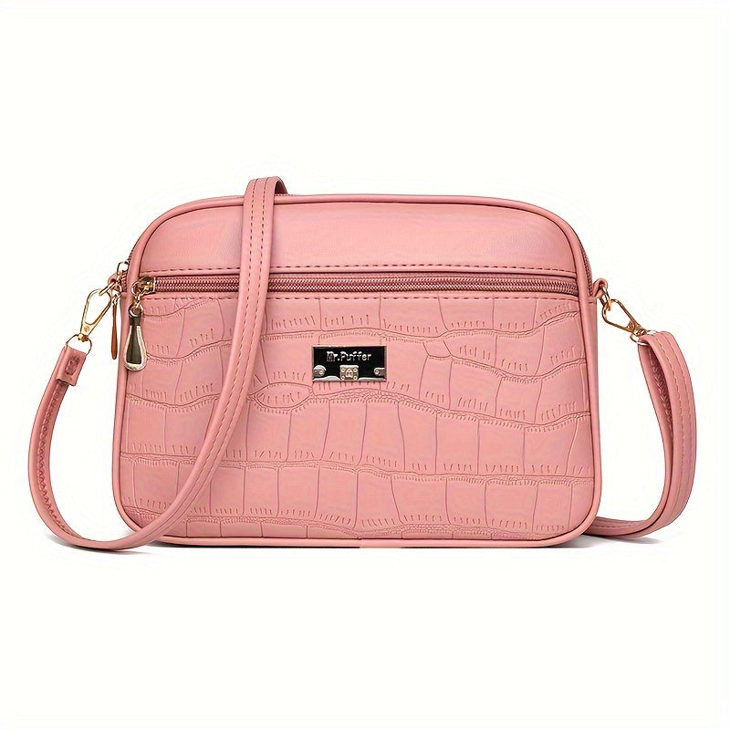 🔥👜Nová módní dámská crossbody kabelka 2025 brzy na jaře ---velká kapacita, jednoduchý styl, nastavitelný ramenní popruh