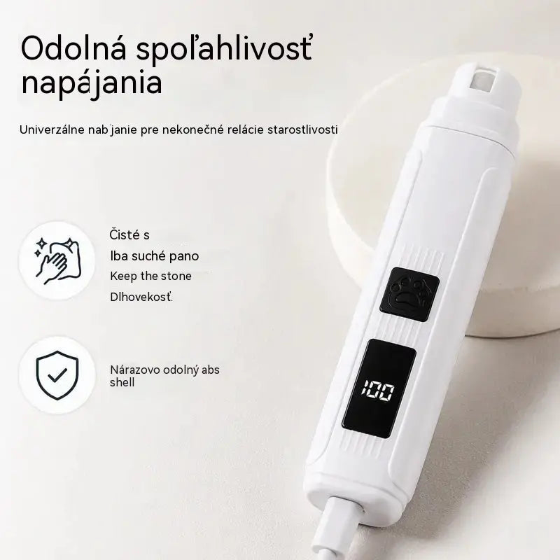 🐱🐶 Elektrický pilník na nehty pro domácí zvířata s LED indikátorem napájení