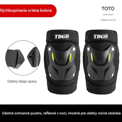Fluorescenční ochranné chrániče kolen pro všechna roční období