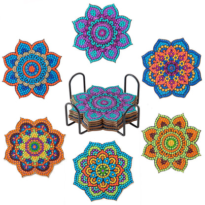 🎁🎨【Sada nářadí + železný rám + 6 diamantových obrazů*2】Podložka na malování s kamínky pro kutily
