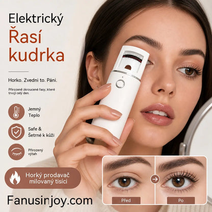 🔥Překvapení 50% sleva!👩🏻‍🏭Získejte zpět nádherné řasy!✨️Dobíjecí elektrická vyhřívaná kleštička na řasy