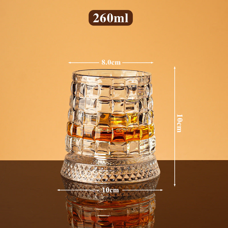 🥛💎Otočná sklenice na whisky o 360°