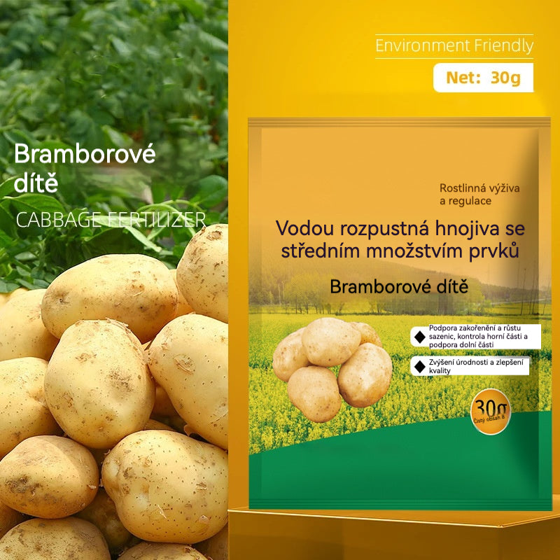 【8 sáčků】Rozpustné listové hnojivo „Kouzelný brambor“｜Pro brambory, arašídy, batáty, ředkvičky, taro a cibuli – podporuje zakořenění, zvyšuje výnos