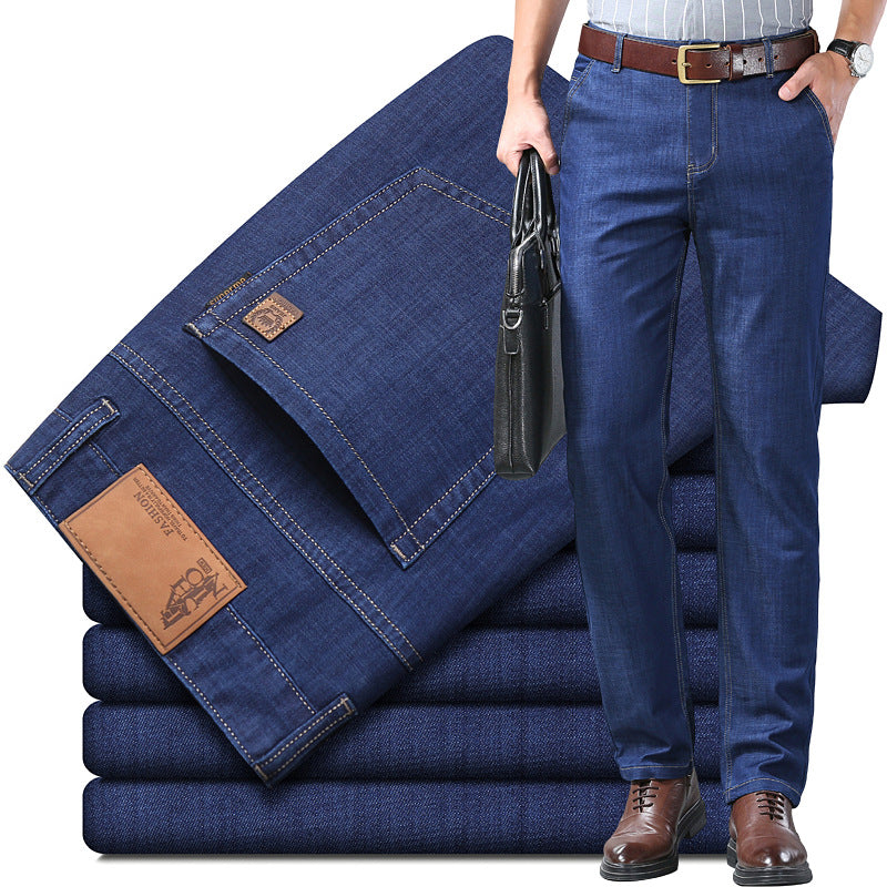 🔥🔥 【60-110 kg】👖👖 Pánské džíny, jednoduché, ležérní, všestranné, nadměrné velikosti