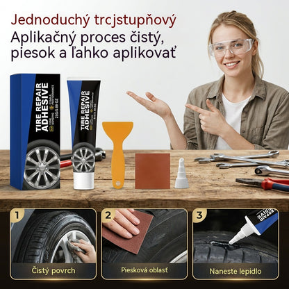 Sada lepidla na opravu pneumatik – rychle schne, silná přilnavost – platba na dobírku