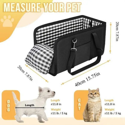 🐶Využijte nyní 50% slevu! 🎁Přenosná autosedačka pro psy, včetně bezpečnostního pásu a polstrované přepravky pro domácí mazlíčky.