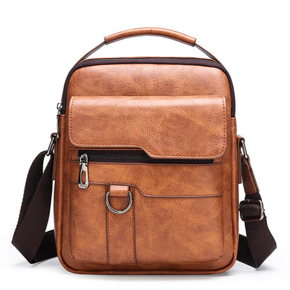 🔥Nová akce 50% sleva 👜 Moderní a ležérní kožená taška pro muže, velká kapacita
