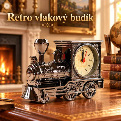 ⏰🚆Kreativní retro budík ve tvaru vlaku, stylový plastový model, dárek k dekoraci do domácnosti.