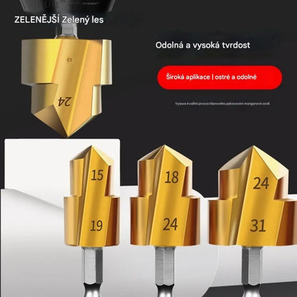 【1 sada 3 kusy】 PPR vrták na vystružování vodních trubek, 20/25/32 univerzální šestihranný vrták z vysoce pevné legované oceli-【20mm+25mm+32mm】