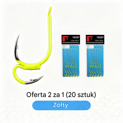 🔥✅ 20 kusů za 530 Kč ❤️‍🔥 (20 ks) Ultra ostré klasické dvojité rybářské háčky