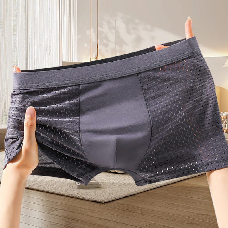 🔥Pánské pohodlné prodyšné síťované boxerky
