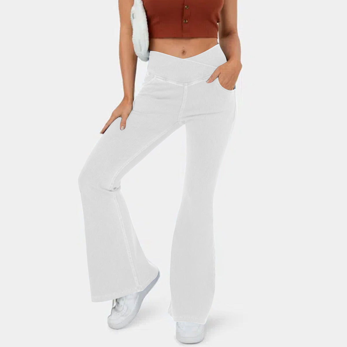 👖【XS-4XL】Dámské strečové džíny s vysokým pasem