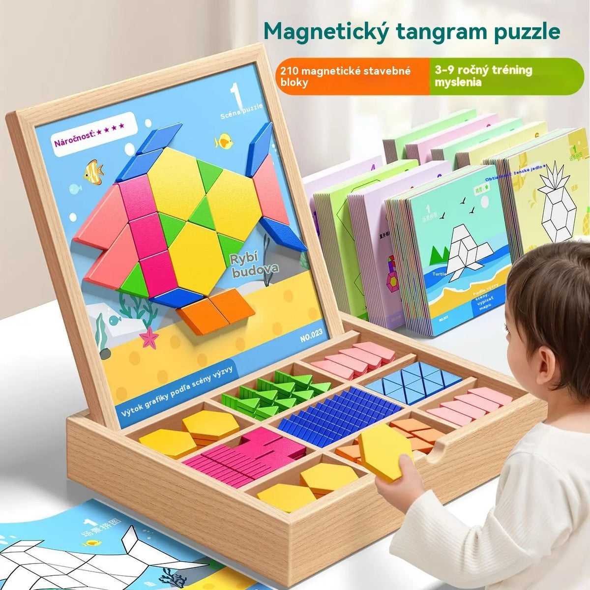 ✨【Kup 1, získej 1 zdarma】Geometrické magnetické stavební bloky Tangram