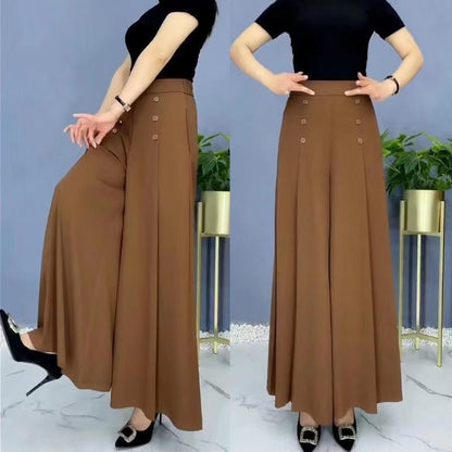 🔥【49% OFF】【Kúp 1 a 1 zadarmo】💖【M-5XL】 2026 jarní a letní dámská sukně s vysokým pasem a širokými nohami