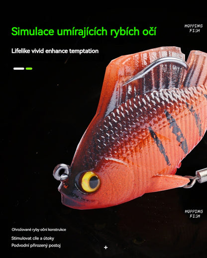 🎣【6 ks】 měkké rybářské nástrahy s několika předmontovanými jigovými hlavičkami
