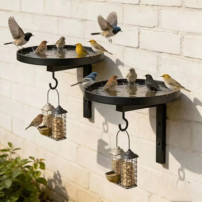 🐦💧 50% SLEVA! Nástěnná kovová napáječka pro ptáky – Odolná vůči povětrnostním vlivům snadno čistitelná a ideální pro zahradu balkon a terasu 🌿