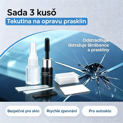 【Sada 3 kusů】🚗 Tekutina na opravu prasklin, lepidlo pro odstraňování škrábanců a prasklin