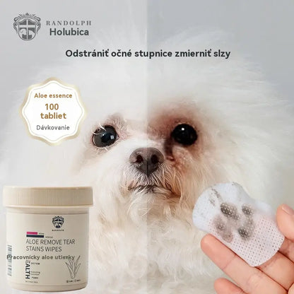 🐕🐈Čisticí ubrousky na skvrny od očí domácích mazlíčků 🔥Odstraňuje skvrny od slz🔥