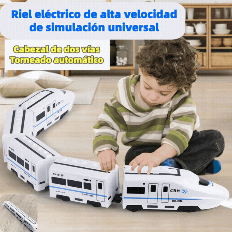 🚆Model elektrické vysokorychlostní železnice, univerzální malý vlak, vysokorychlostní vlak, hračka pro rané dětství