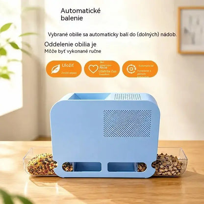 Čistič ptačích semen: Rychle odstraňuje prázdné slupky a zajišťuje čistší krmivo.